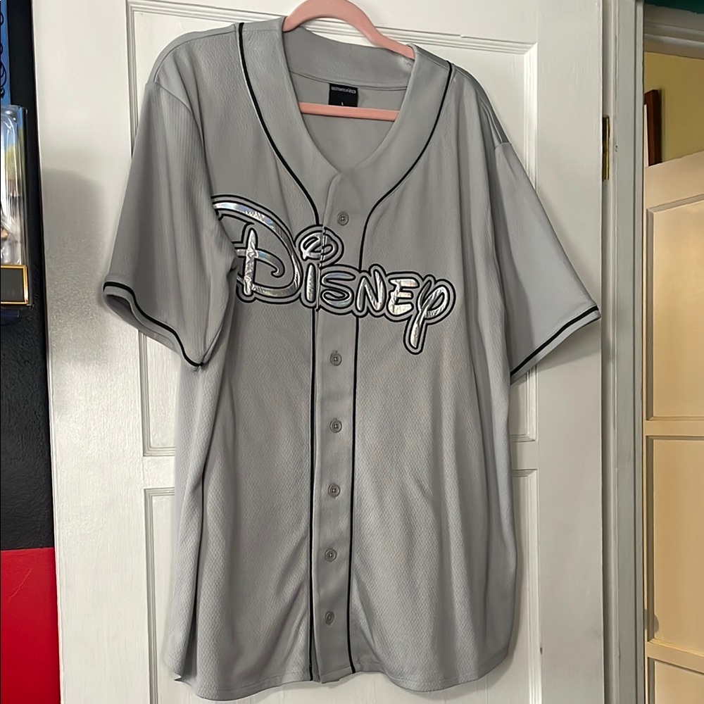 Disney Gray Athletic Jersey Shirt